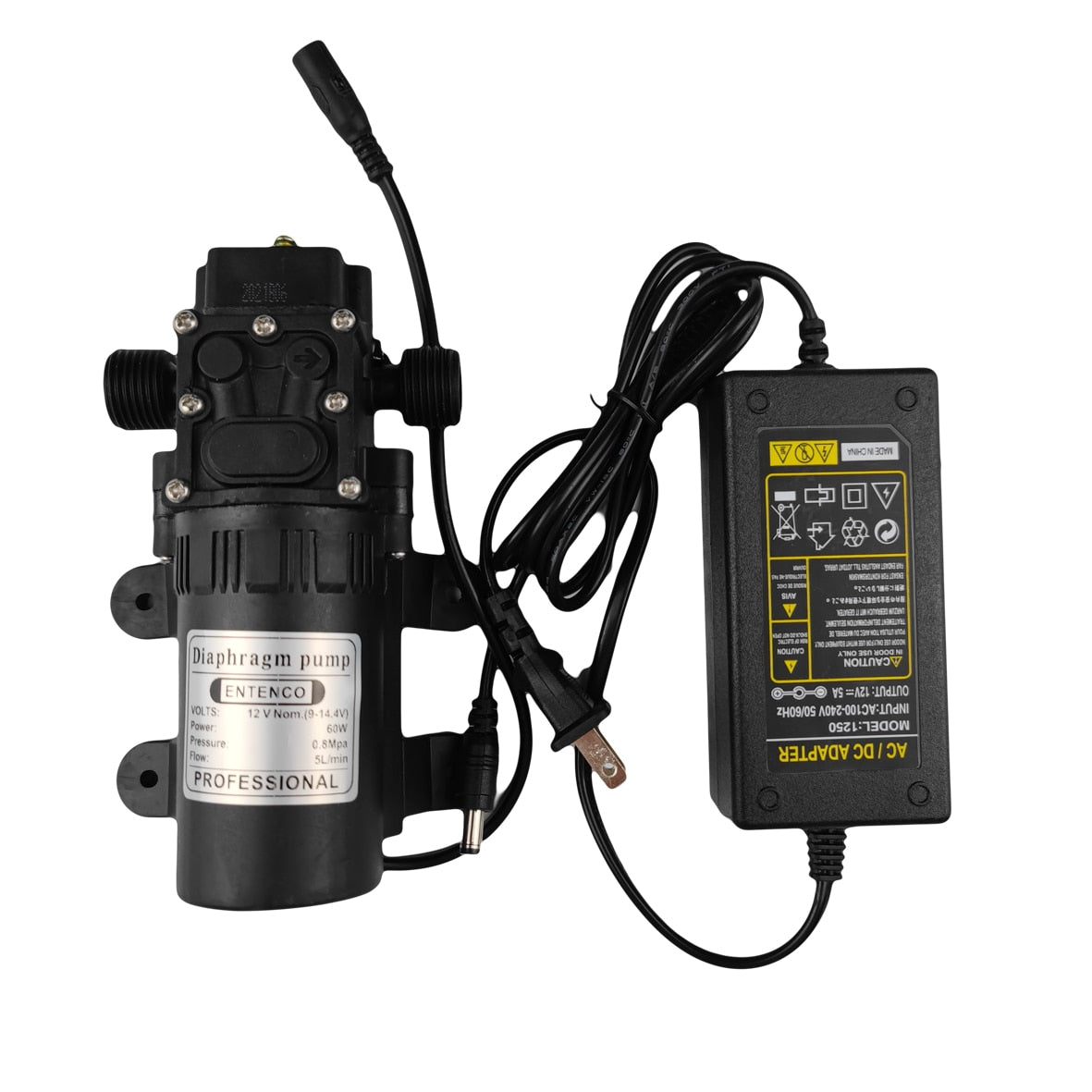 DIY Water Mist Spray Electric Diaphragm Pump Kit Garden Greenhouse Misting Cooling System 10M 10PCS Fog Nozzles Gardening Tools