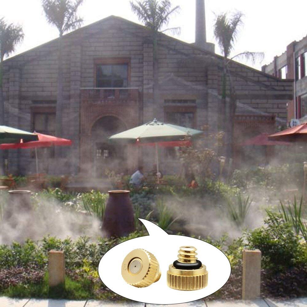 Misting Nozzles Kit Fog Nozzles For Patio Misting System Outdoor Cooling System Garden Water Mister