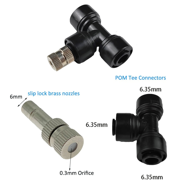 Nebulizers Pump Mist Water Fog Electric Sprayer Sprinkler System For Gazebo Patio Garden Plant Mister 6-18 Meters Kit