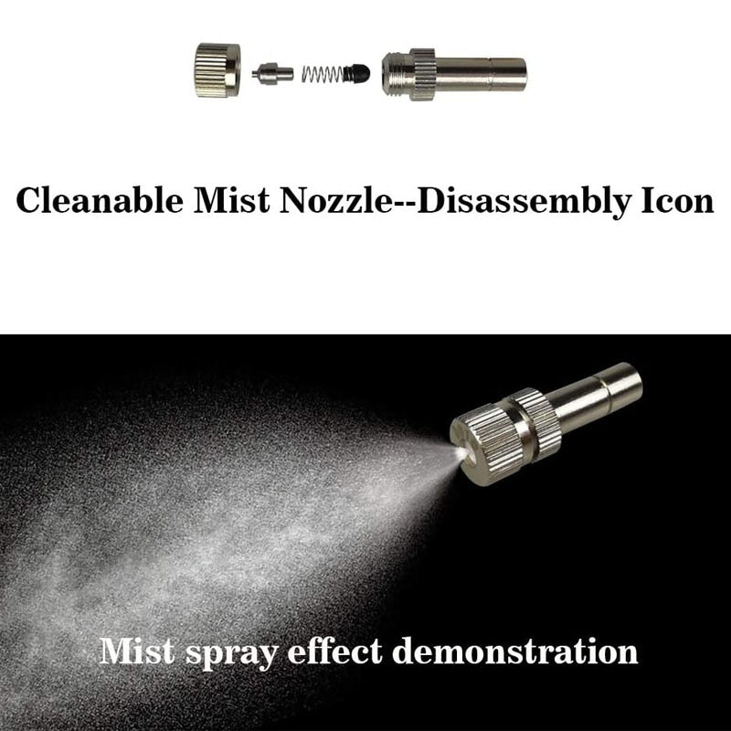 Nebulizers Pump Mist Water Fog Electric Sprayer Sprinkler System For Gazebo Patio Garden Plant Mister 6-18 Meters Kit