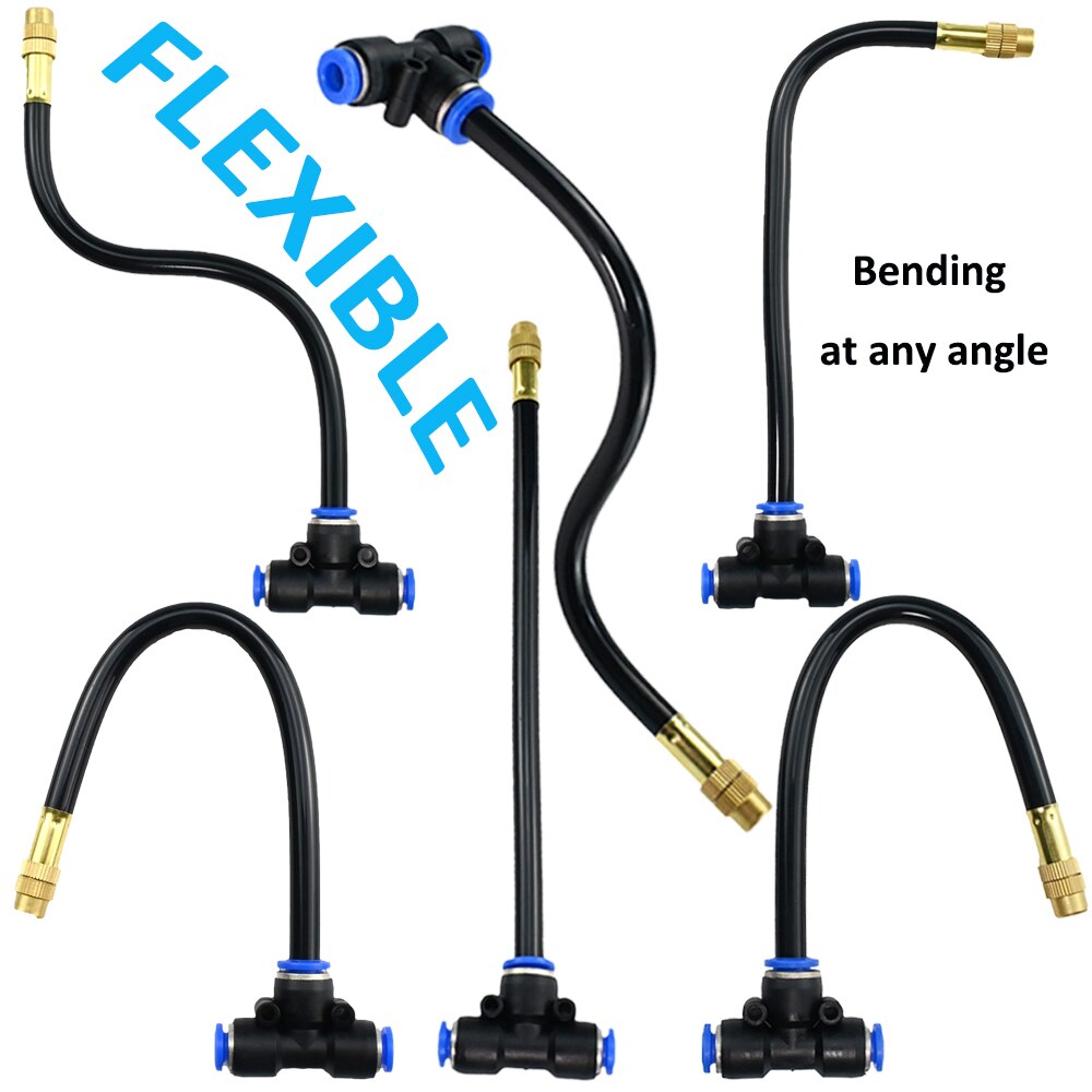 5-20M DIY Misting System For Lawn Garden Irrigation Universal Adjustable Atomizing Sprayer Kit Tube Water Mister