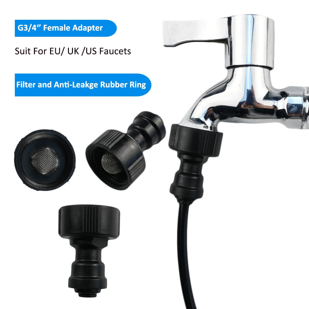 5-20M DIY Misting System For Lawn Garden Irrigation Universal Adjustable Atomizing Sprayer Kit Tube Water Mister