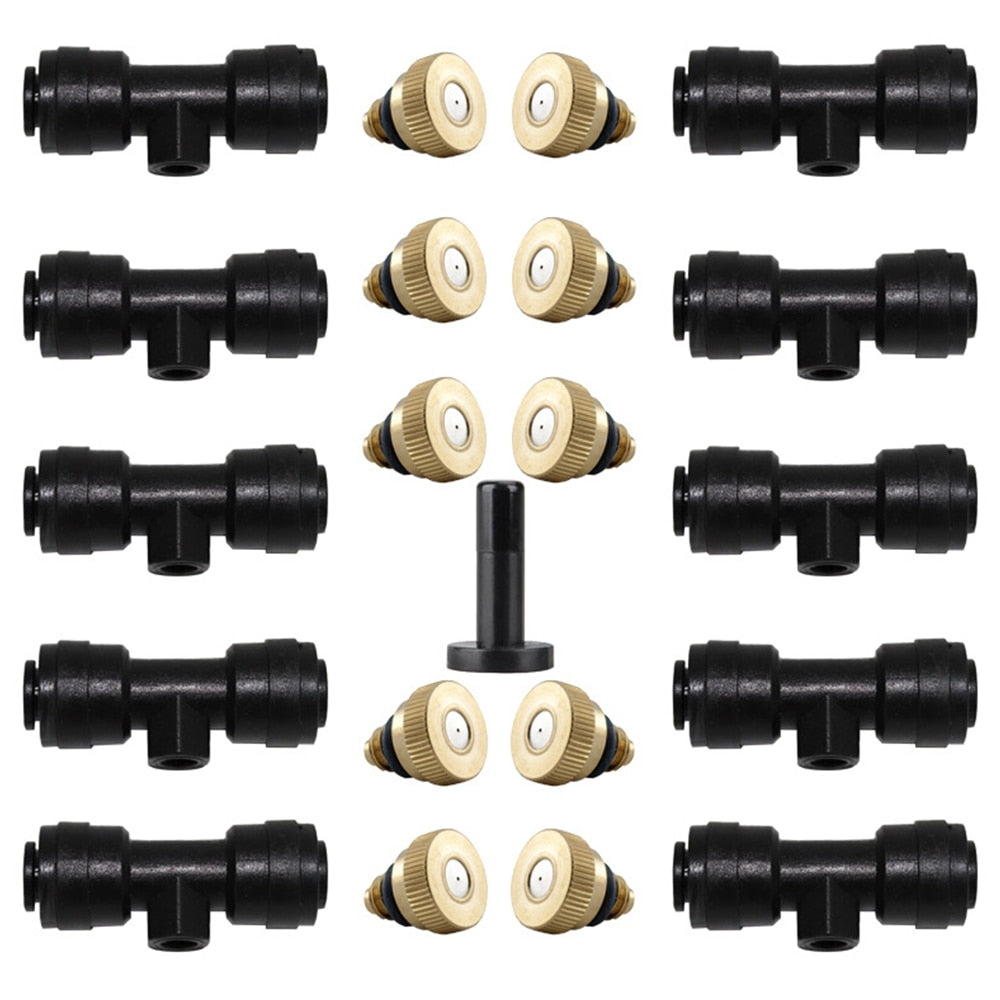 Misting Nozzles Kit Fog Nozzles For Patio Misting System Outdoor Cooling System Garden Water Mister